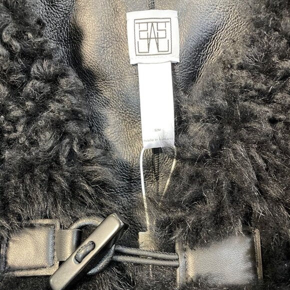 Genuine Leather Shearling Women's Vest NWT $1500 retail - Picture 6 of 14